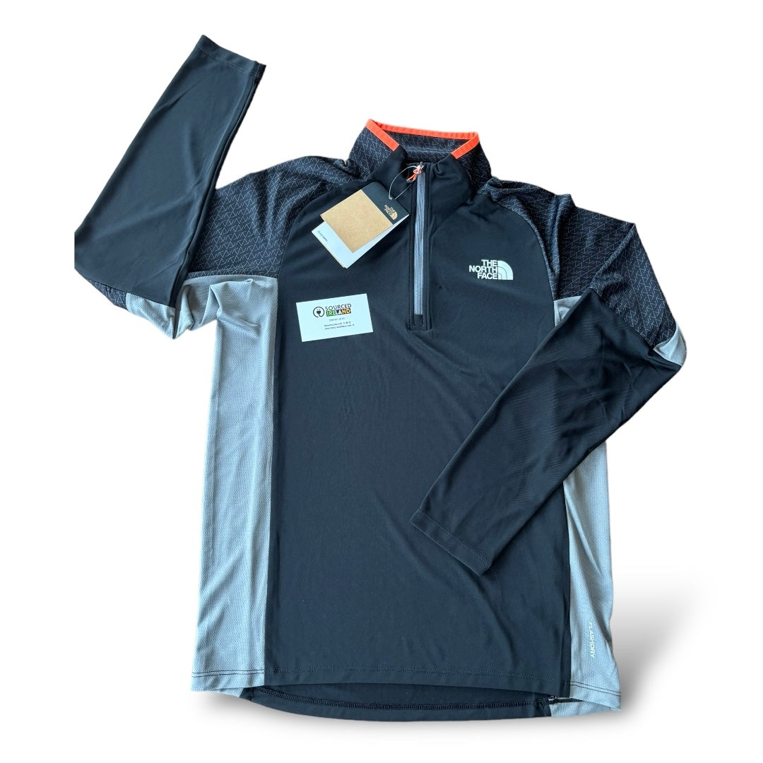 NORTH FACE 1/4 ZIP SET - BLACK/GREY